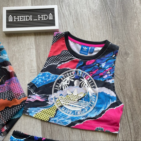 Adidas Originals X Farm Beach Printed Set - Picture 5 of 11